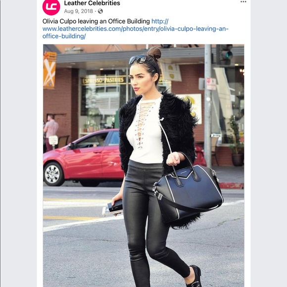 J Brand Edita black leather leggings XS - Picture 4 of 10